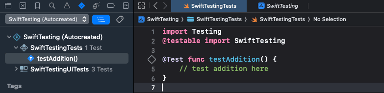 Writing your first test