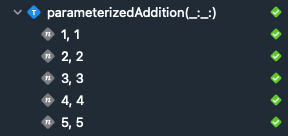 Running parameterized tests with multiple arguments using zip